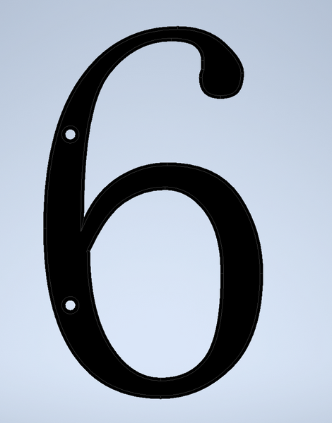 House Numbers - 6" Length